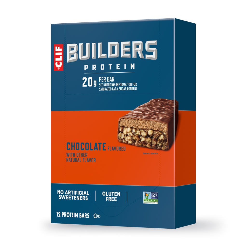 CLIF BUILDERS Chocolate Flavor Plant Based Protein Bars