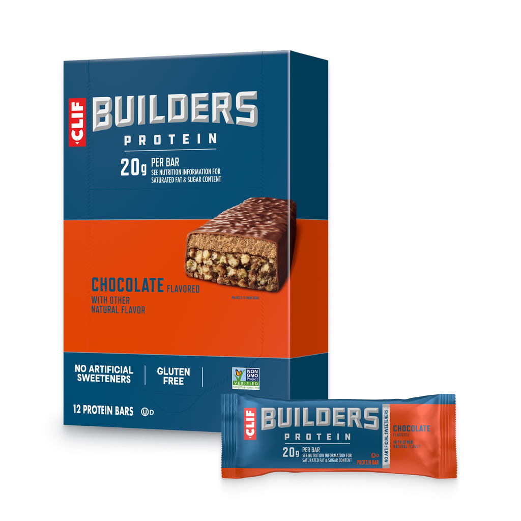 CLIF BUILDERS Chocolate Flavor Plant Based Protein Bars
