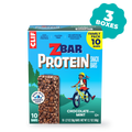 Zbar Protein Chocolate Flavored Mint Crispy Snack Bars, Gluten Free Protein Bars, 30 Bars
